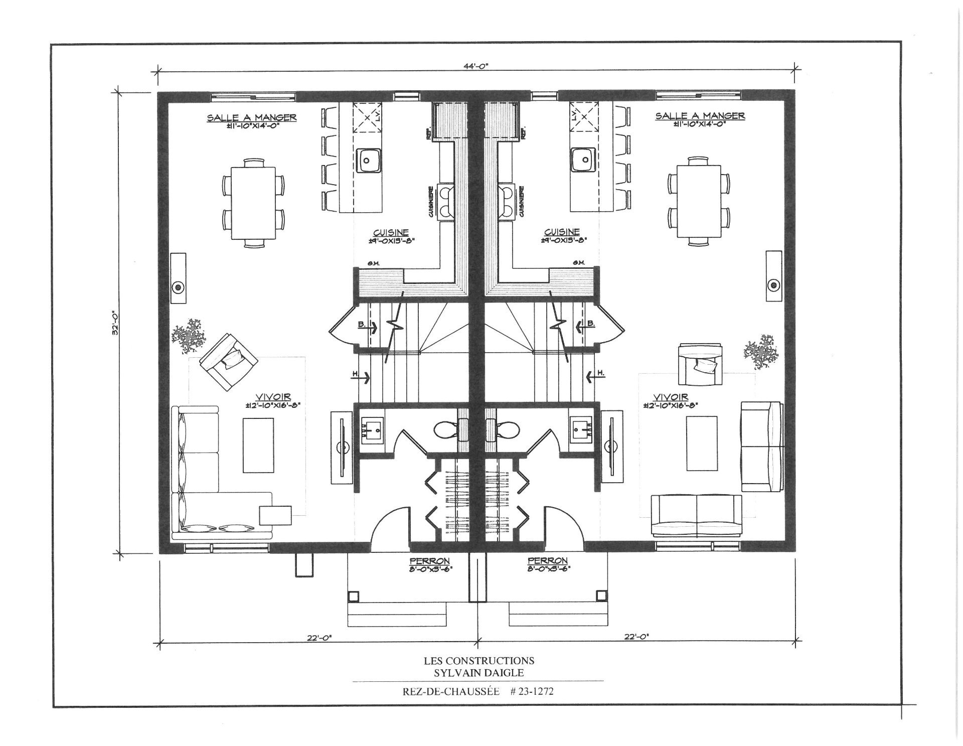 Plan rez-de-chaussée